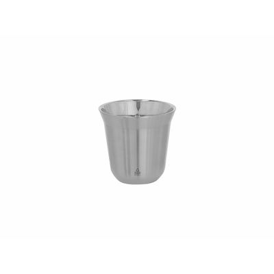 Set 2 vasos 80ml acero reciclado y doble pared Plat