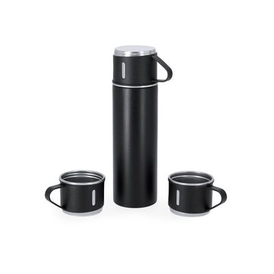 Set de termo con 3 tazas de acero inox