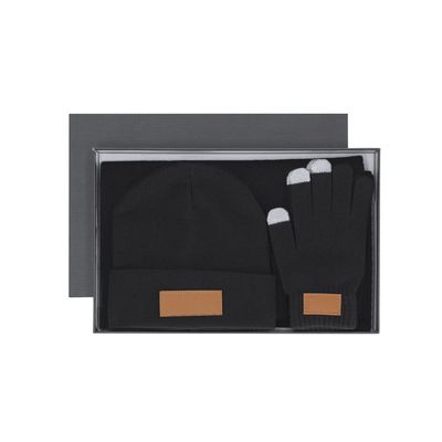 Set de gorro bufanda y guantes táctiles Neg
