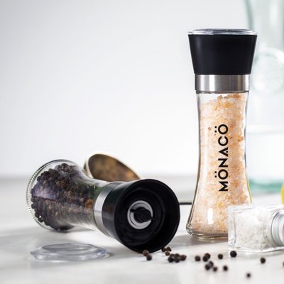 Set 2 Molinillos Sal Rosa y Pimienta Negra UE