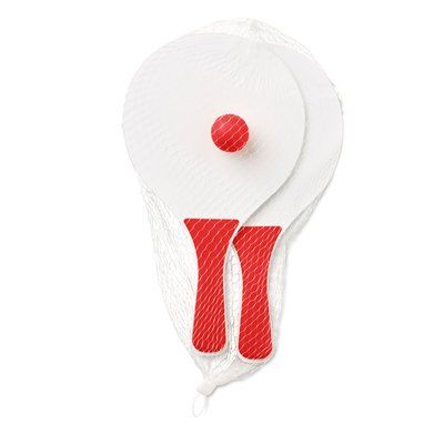 Set 2 Palas MDF con Bola Rojo
