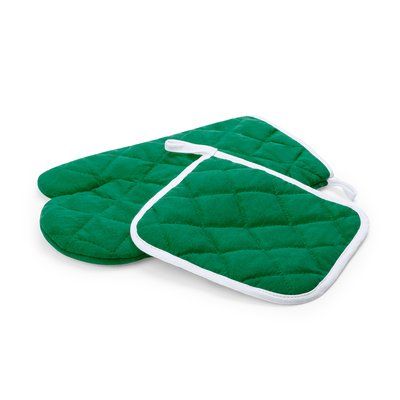 Set de 2 piezas para la cocina con agarrador y manopla Ver