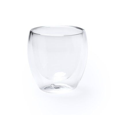 Set de 2 vasos de doble pared Transparente Talla Única Adulto