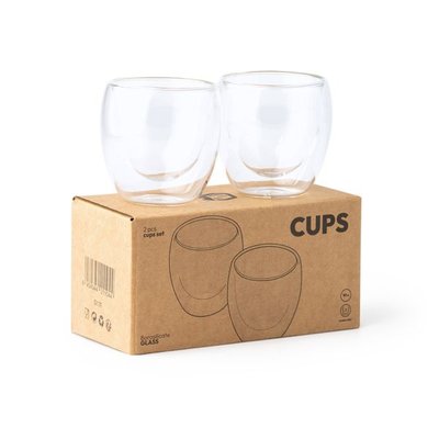 Set de 2 vasos de doble pared
