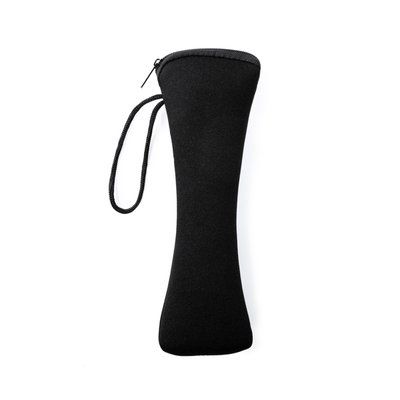 Set de 3 cubiertos en acero inox. con funda neopreno Negro