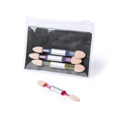 Set 4 Brochas Maquillaje Doble Cabeza