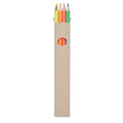 Set de 4 Lápices de Vivos Colores Multicolor
