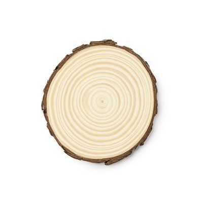 Set de 4 posavasos de madera natural Crudo