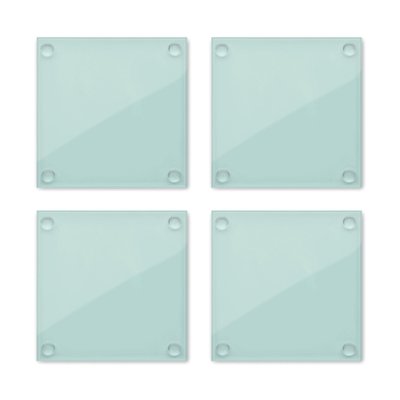 Set 4 Posavasos de Vidrio Reciclado