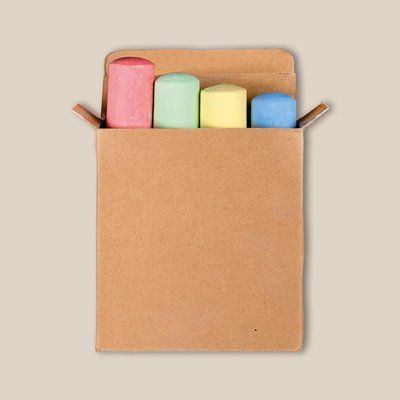 Set de 4 Tizas Colores en Caja