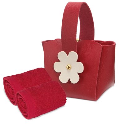 Set de 5 bolsitos con toalla