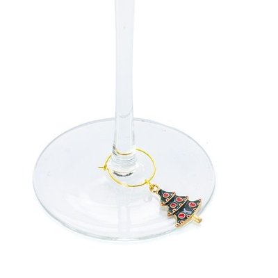 Set de 6 aros navideños para copas