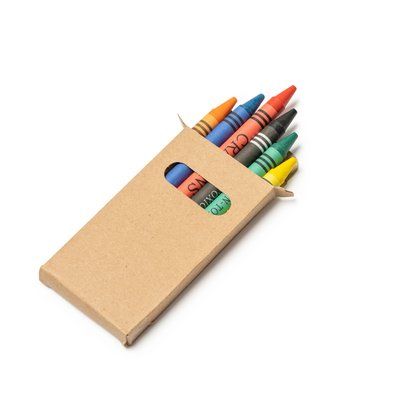 Set de 6 ceras en caja de cartón