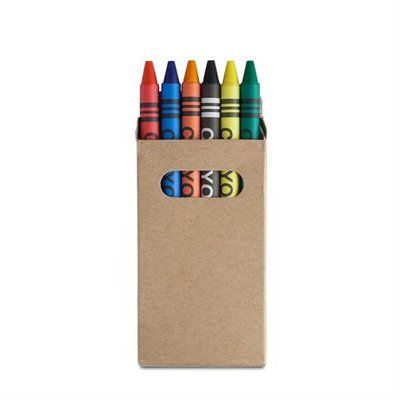 Set de 6 ceras en caja de cartón