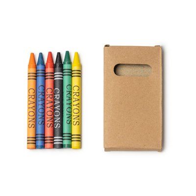 Set de 6 ceras en caja de cartón