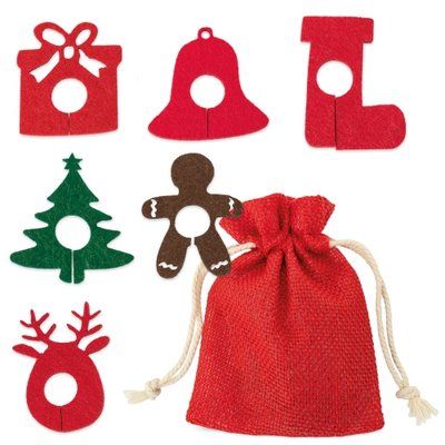 Set de 6 marcadores de fieltro para copas