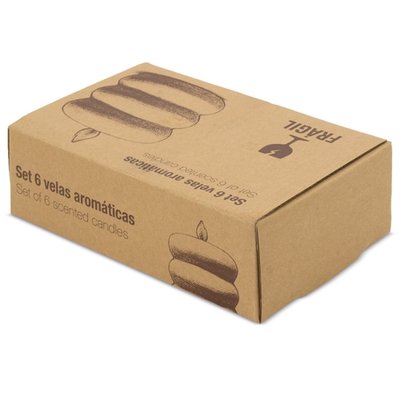 Set de 6 velas aromáticas eco de vainilla