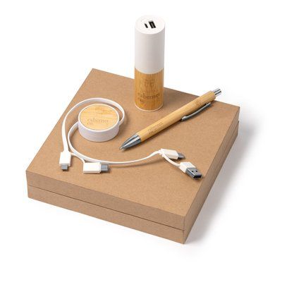 Set de batería, cargador y bolígrafo