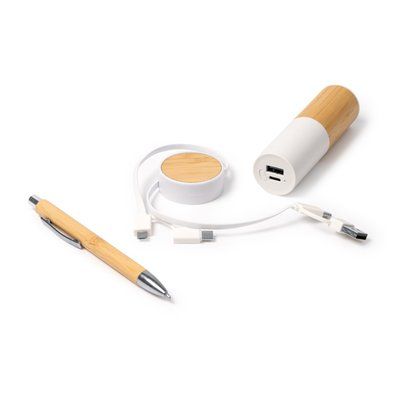 Set de batería, cargador y bolígrafo