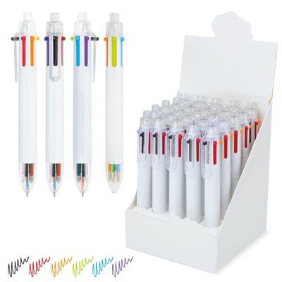 Set de bolígrafos escritura de 6 colores