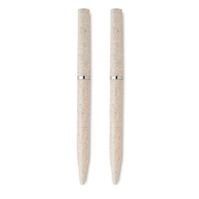 Set de bolígrafos de paja de trigo