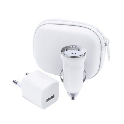 Set de varios cargadores USB de 1000 mA Bla