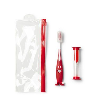 Set cepillo de dientes Rojo TALLA ÚNICA INFANTIL