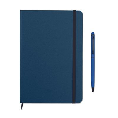 Set de libreta con bolígrafo 21 x 14 cm Azul