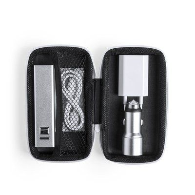 Set de viaje, powerbank de 2600 MAH con estuche