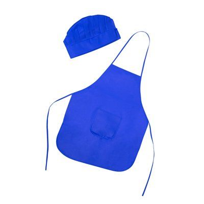 Set delantal y gorro para niños Royal Talla Única Infantil