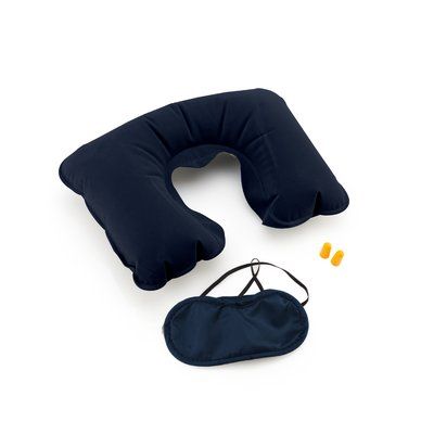 Set de descanso con almohada, antifaz y tapones Mar