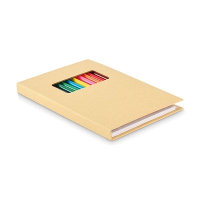 Set de dibujo infantil con 50 hojas y 12 lápices