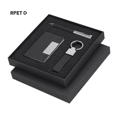 Set elegante en RPET negro bitono