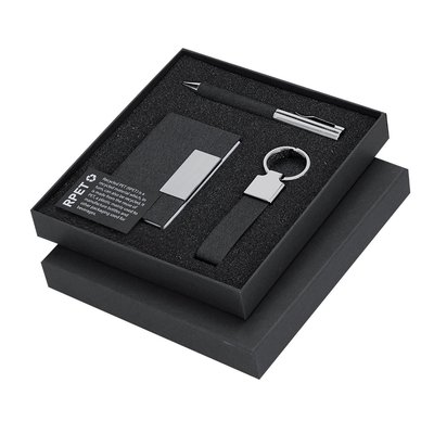 Set elegante en RPET negro bitono