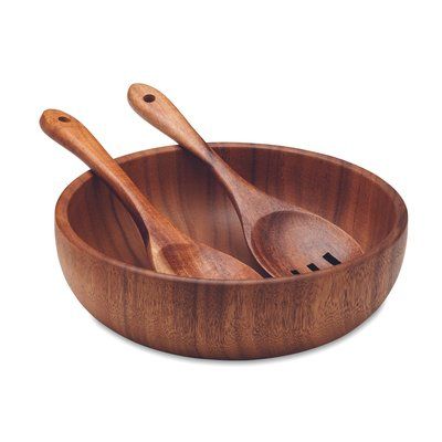 Set Ensaladera Acacia con Espátulas
