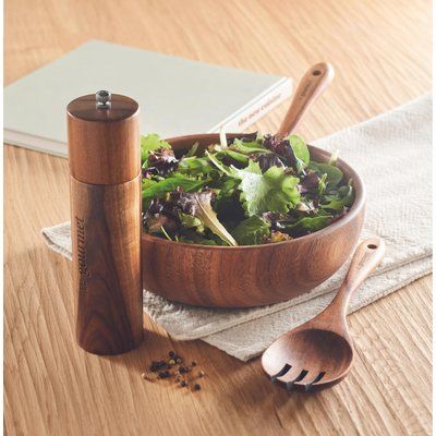Set Ensaladera Acacia con Espátulas