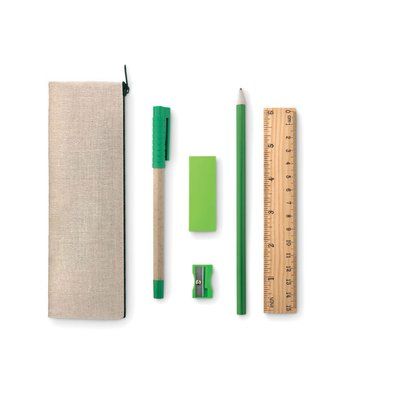 Set con estuche 6 piezas ecológico Beig