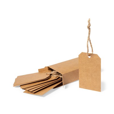 Set Etiquetas Kraft con Cordón Yute 10pcs