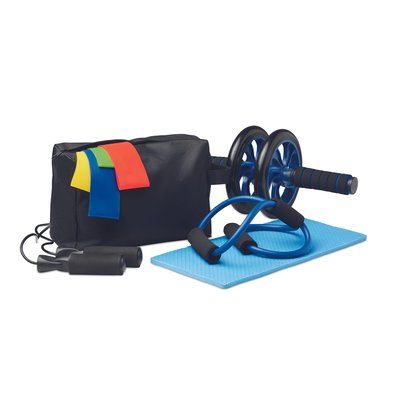 Set Fitness 8 Piezas con Rueda y Rodillera