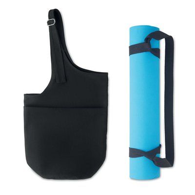 Set Fitness con Esterilla en Bolsa Canvas Negro