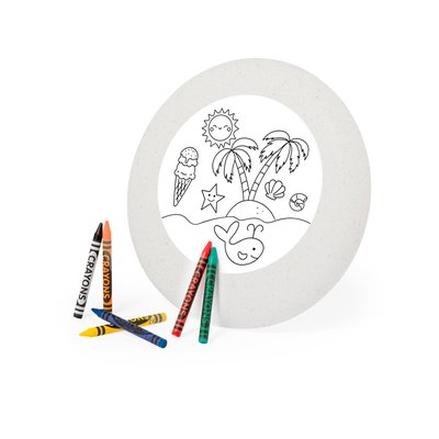 Set Frisbee para Colorear en Caña de Trigo