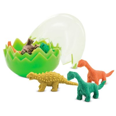 Set Gomas Borrar de Dinosaurios en Huevo