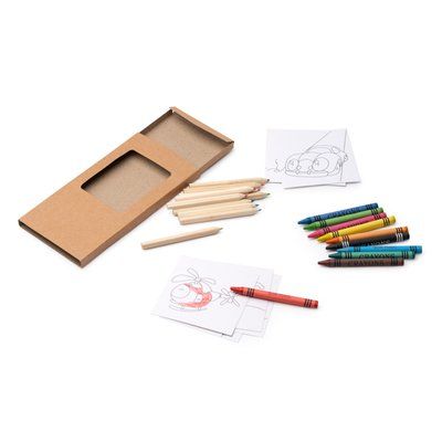 Set infantil para colorear con bloc de dibujos