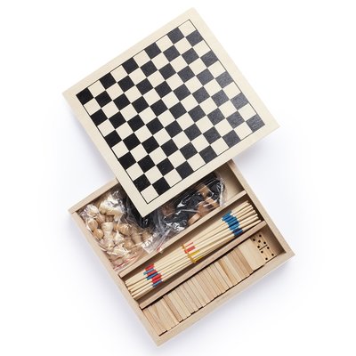 Set de juegos 4 en 1 de madera