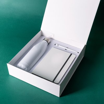 Set de libreta con lapiz infinito y botella sublimable