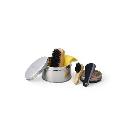 Set limpieza calzado con caja metálica