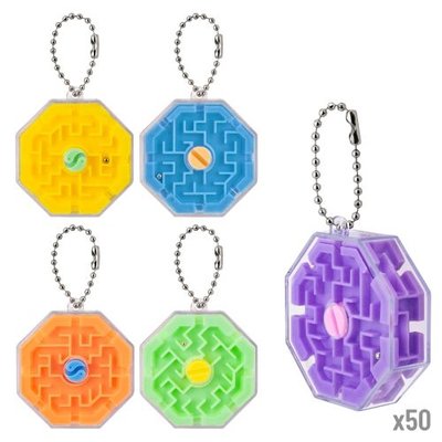 Set de llaveros laberinto 3D