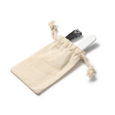 Set manicura con bolsa de algodón
