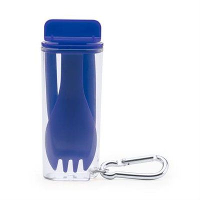 Set de pajita y tenedor en estuche portátil Royal Talla Única Adulto