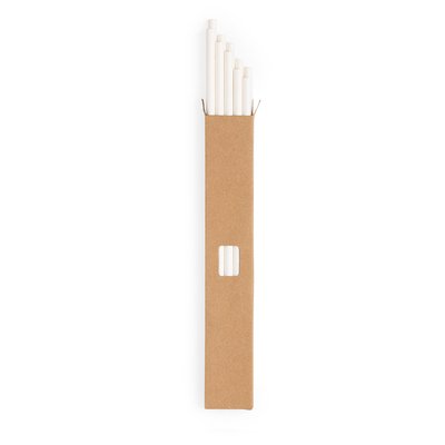Set de pajitas biodegradables de papel con tratamiento antihumedad